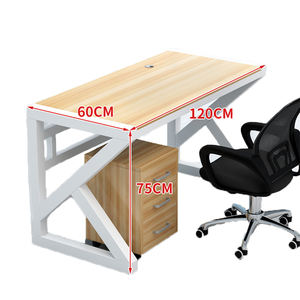 Tables de <span class=keywords><strong>travail</strong></span> pour employés, design moderne et simple en bois blanc, meubles de maison, bureaux d'ordinateur - Product Image 2