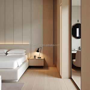 Muebles de Dormitorio Modernos de Madera Maciza Ecológicos y Duraderos para Hoteles Cinco Estrellas, Personalizados, Directo de Fábrica, Uso Comercial, 5 Años de Garantía - Product Image 3