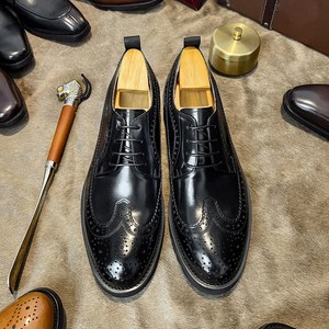 Zapatos de vestir para hombre estilo italiano de cuero con cordones, zapatos casuales para negocios y ocasiones formales, zapatos Oxford para hombre - Product Image 4