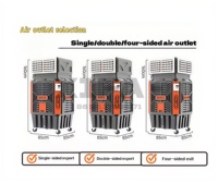 Refroidisseur d'air évaporatif industriel 115V 750W sur pied portable à haut débit d'air 30000m³/h résistant au sel faible consommation d'énergie