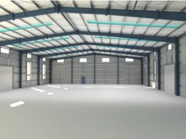 Prefabricated steel structure warehouse hall metal building low cost