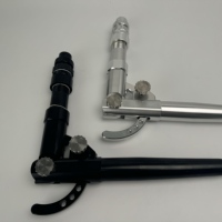 4 #   Canne à pêche à la traîne réglable en aluminium avec poignée droite ou courbée pour la pêche en eau salée et la pêche au gros gibier
