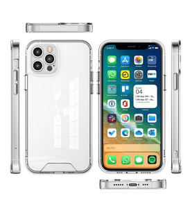 Rts điện thoại trong suốt trường hợp đối với iPhone 13 12 Pro Max không gian trường hợp điện thoại di động rõ ràng Cover quay lại - Product Image 5