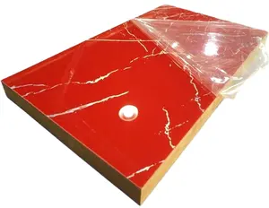 Tấm MDF Mặt PVC Có Độ Bóng Cao, Lớp Phủ Uv Có Độ Bóng Cao Trên Bề Mặt Tấm Pvc