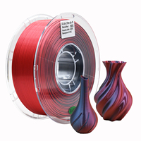 Filamen Cetak 3D PLA Silk Dual-Color Kualitas Premium 1.75mm Bahan Cetak Terlaris Perlengkapan Printer PLA