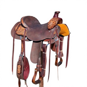 Selle anglaise personnalisée en cuir de buffle véritable 100% de BS International, avec arceau en bois durable, absorbant la transpiration et résistant. - Product Image 1