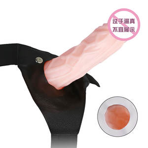 อุปกรณ์เสริมทางเพศสำหรับผู้ชาย สายรัดแบบกลวงพร้อมเครื่องสั่น ดิลโด้แบบสายรัดสำหรับผู้ชาย ไม่มีกล่องสี - Product Image 3