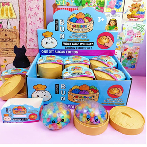 New Colorful Promotional Cute Dumpling Squishy Water Beads Stress <b>Ball</b> Smile Face <b>Squeeze</b> Fidget Toy Steamer Parties Pendant - Product Image 2