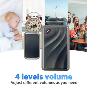 XINHUI M013Y larga distancia con 2 3 receptores DC <span class=keywords><strong>pulsador</strong></span> <span class=keywords><strong>timbre</strong></span> inalámbrico enchufe batería impermeable <span class=keywords><strong>timbre</strong></span> de puerta - Product Image 3