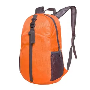 Evercredit sac à dos pliable léger et étanche personnalisé sac de randonnée en polyester sangle de chaîne unisexe produits en stock