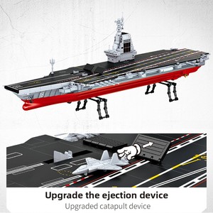 <span class=keywords><strong>Portaaviones</strong></span> Militar Tipo 003 <span class=keywords><strong>Fujian</strong></span>, Modelo de Plástico ABS, Bloques de Construcción para Niños, Juguete de Bloques de Construcción - Product Image 4