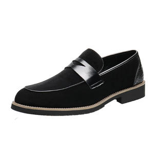 Classic Design Casual Wedding Slip on <strong>Penny</strong> <strong>Loafers</strong> for <strong>Men</strong> <strong>Black</strong> Brown Faux Suede Good Quality Dress Shoes - Product Image 5