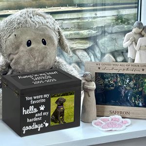 ZMaker yeni büyük ahşap Pet cenaze kremasyon çömleği fotoğraf çerçevesi Pet anıt <span class=keywords><strong>Urns</strong></span> ile köpek veya kedi külleri için - Product Image 5