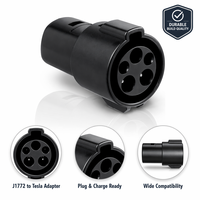 Adaptateur de charge pour véhicule électrique de type 1 J1772 à NACS, 10-16A 250V AC pour Tesla Model 3/S/X/Y-Viptoo