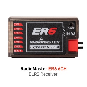 Récepteur Radiomaster ER6 2,4 GHz ELRS PWM, accessoires <span class=keywords><strong>pour</strong></span> <span class=keywords><strong>drone</strong></span> RC, système ExpressLRS <span class=keywords><strong>pour</strong></span> <span class=keywords><strong>drone</strong></span> de course <span class=keywords><strong>FPV</strong></span> - Product Image 1