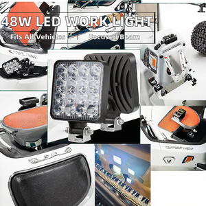 ไฟสปอร์ตไลท์ LED แบบแท่ง 4 นิ้ว 48W ใหม่ 12V-24V แสงสปอต สำหรับรถออฟโรด รถบรรทุก รถแทรกเตอร์ เรือ รถพ่วง 4x4 SUV เช่น รถจี๊ปแรงเลอร์ เชอโรกี - Product Image 2