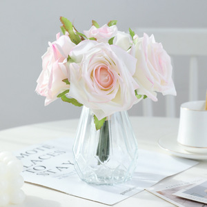 <b>Artificial</b> Rose <b>Bouquet</b> Silk Flowers High Simulation Luxury Home Decor Valentine's Day Wedding Props - Product Image 2