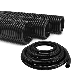 Factory Wholesale split conduit easy threading prewired flexible conduit plastic corrugated pipe