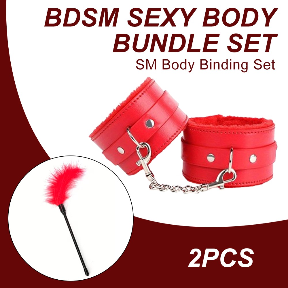 Menottes rose - BDSM Bondage, menottes et chevilles d'esclave