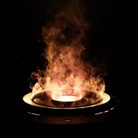 Cheminée à vapeur d'eau 3D avec flamme LED, WiFi, brume intelligente, insert électrique à charbon simulé, décoration intérieure pour hôtel et villa