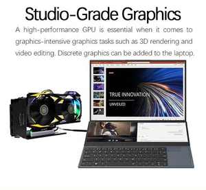 Gaming laptop nuovissimo Core I9 Win10 UHD grafica 32GB SSD 1TB <span class=keywords><strong>Pc</strong></span> <span class=keywords><strong>portatile</strong></span> doppio schermo <span class=keywords><strong>Touch</strong></span> 16 + 14 pollici - Product Image 2