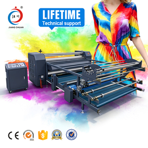 เครื่องรีดร้อนแบบอัตโนมัติขนาดใหญ่ ใช้ลมอัด สำหรับงานพิมพ์ลายลงบนผ้า พร้อมตู้แยกส่วน - Product Image 1