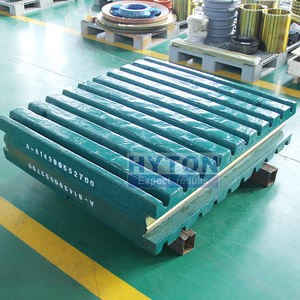 Placa de mandíbula movible de Mn18 + Cr26 Suit C140 C145 Piezas de desgaste de trituradora de mandíbula - Product Image 6