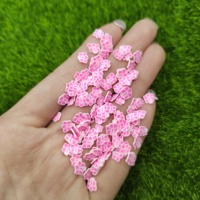 Tranches d'argile de fleur d'hibiscus rose en gros pour le remplissage de bricolage en argile polymère