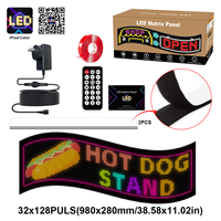 Écran LED matriciel flexible BGZM 32*128Plus, écran Android, affichage 12V universel pour voiture, publicité textuelle avant, contrôle par application, nouveauté