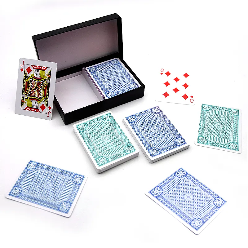 Wholesale cheap promotional personalized custom OEM Sublimation Logo printing front poker playing cards deck