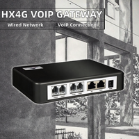 Gateway VoIP SIP HX4G con 2-4 Puertos FXO/FXS, Voz Analógica PSTN, Línea CO, LAN Cableada, Compatible con Asterisk