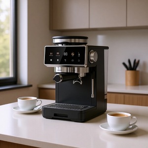 <span class=keywords><strong>Cafetera</strong></span> Espresso Digital Profesional con Molinillo, Doble Caldera, Vaporizador, Enchufe Europeo, para Café <span class=keywords><strong>Expresso</strong></span> - Product Image 1