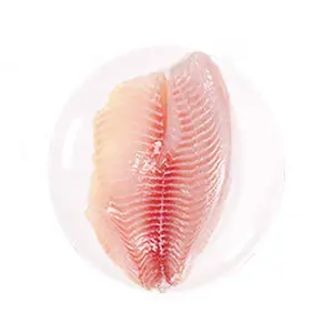 IVP ikan Tilapia China Fillet 5/7 makanan laut beku kulit tanpa tulang ikan Fillet ikan Tilapia