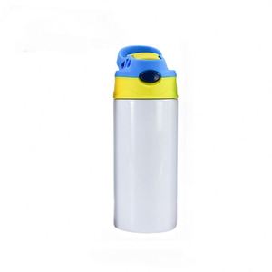 Vaso Infantil de Sublimación Recto con Tapa Abatible de Alta Calidad, 350 ml, Taza Escolar para Niños, Botella de Agua de Acero Inoxidable con Aislamiento al Vacío - Product Image 1