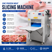 Machine à trancher la viande approuvée CE ISO9001, découpeuse de viande automatique CNC avec performances stables pour les usines de transformation de la viande