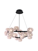 Lampe suspendue LED ronde en verre, style nordique italien minimaliste, élégante et créative, pour restaurant, chambre à coucher, luminaire de luxe.