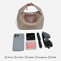 Sac Hobo en Nylon, Sac à Bandoulière Demi-Lune Léger et Imperméable, Sac à Main pour Femme, Bandoulière Amovible