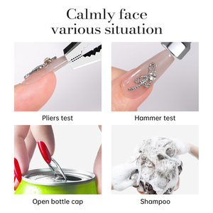 Benutzer definierte Nagel verlängerung Hartgel Schnellt rockn endes Nagelkleber-Set Drücken Sie auf die Nägel Langlebige Bindung Einfach zu verwenden mit Kleber entferner OEM EDM - Product Image 5
