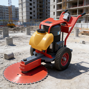 Sega per Pali in Calcestruzzo a Spinta Manuale Approvata CE, 9kW Alta Potenza, 400-700mm per Progetti di Costruzione Industriale - Product Image 1