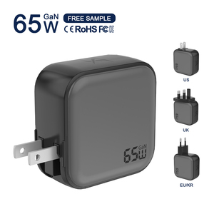 Worldplug Quốc Tế 65W Gan Nhanh Chóng Sạc Loại C Được Xây Dựng-Trong Có Thể Thu Vào Cáp Phổ Cắm Sc3.1 Qc3.0 Du Lịch <span class=keywords><strong>Adapter</strong></span> - Product Image 4
