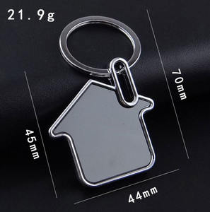 سلسلة مفاتيح سيارة شخصية من سبائك الزنك فارغة من إكسسوارات النقش - Product Image 3