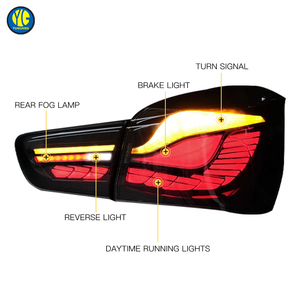 Luces Traseras YU GUANG para <span class=keywords><strong>BMW</strong></span> <span class=keywords><strong>Serie</strong></span> <span class=keywords><strong>1</strong></span> F20 F21 2015 2016 2017 2018, Luces Traseras LED de Humo Rojo, Actualización de Luces Traseras con Señal de Giro Dinámica - Product Image 5