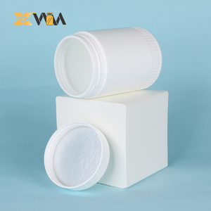 White Straight Wall HDPE Jar 420-1000ml Opaque Matte 75mm Wide Mouth for Protein Powder &amp; Nutritional <strong>Supplement</strong> - Product Image 3