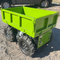 Mini-dumper télécommandé, mini-chargeur électrique, brouette motorisée, dumper auto-chargeur télécommandé, véhicule à roues