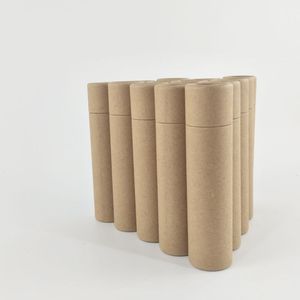 บรรจุภัณฑ์เครื่องสำอางแบบขายส่งที่เป็นมิตรกับสิ่งแวดล้อม กระปุกใส่แป้งแบบเป็นมิตรต่อสิ่งแวดล้อม หลอดบรรจุภัณฑ์แบบรีไซเคิล หลอดกระดาษแข็ง หลอดกระดาษคราฟท์ - Product Image 4