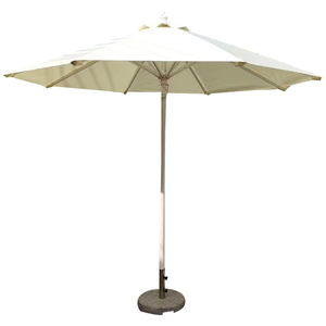 Hoogwaardige logo bedrukte parasol van aluminium, vierkante buitenparasol voor terras, zonnescherm voor café, koffiezaak en markt. - Product Image 3