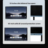 Tablette interactive intelligente tout-en-un multimédia 4K avec écran tactile, cadre en alliage d'aluminium, gestion de contenu à distance pour l'éducation
