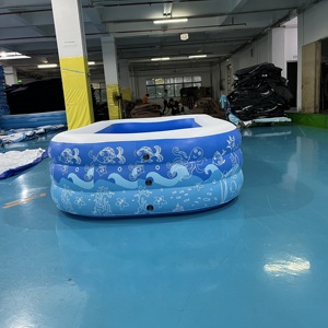 <span class=keywords><strong>สระ</strong></span>ว่ายน้ำเป่าลม PVC แบบกำหนดเอง 3 ชั้น รูปทรงสี่เหลี่ยม ฐานเรียบ ขนาด <span class=keywords><strong>2.6</strong></span> <span class=keywords><strong>เมตร</strong></span> สำหรับครอบครัว ลายสีสันสวยงาม ใช้ในบ้านและนอกบ้าน - Product Image 6
