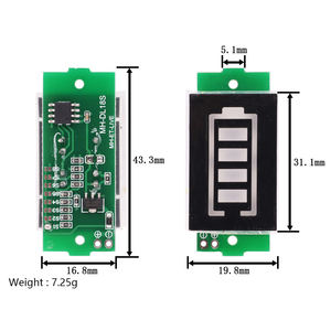 1S-8S 3,7V Lithium-Batterie Kapazitätsanzeigemodul Elektrofahrzeug-Batterietester Li-Ionen 1-8S Niederspannungs-Summer-Alarm - Product Image 5