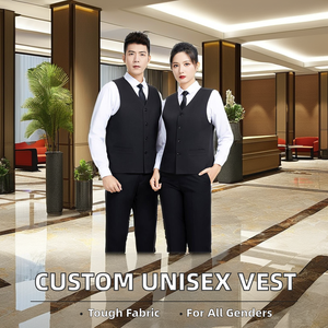 All'ingrosso Fast Food & Ristorante Poliestere Uniformi per Camerieri & Cameriere Personalizzato Ricamato Logo - Product Image 2